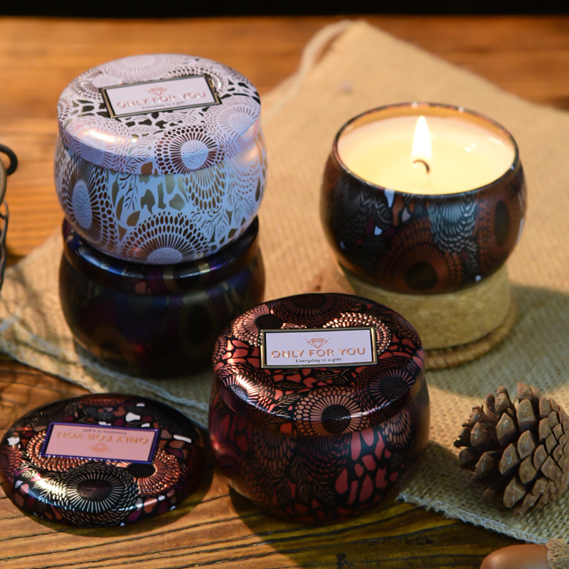 Cross-border soybean wax scented candle gift box, plant essential oil smokeless scented candle set available for e-commerce in stock Application Scenario
