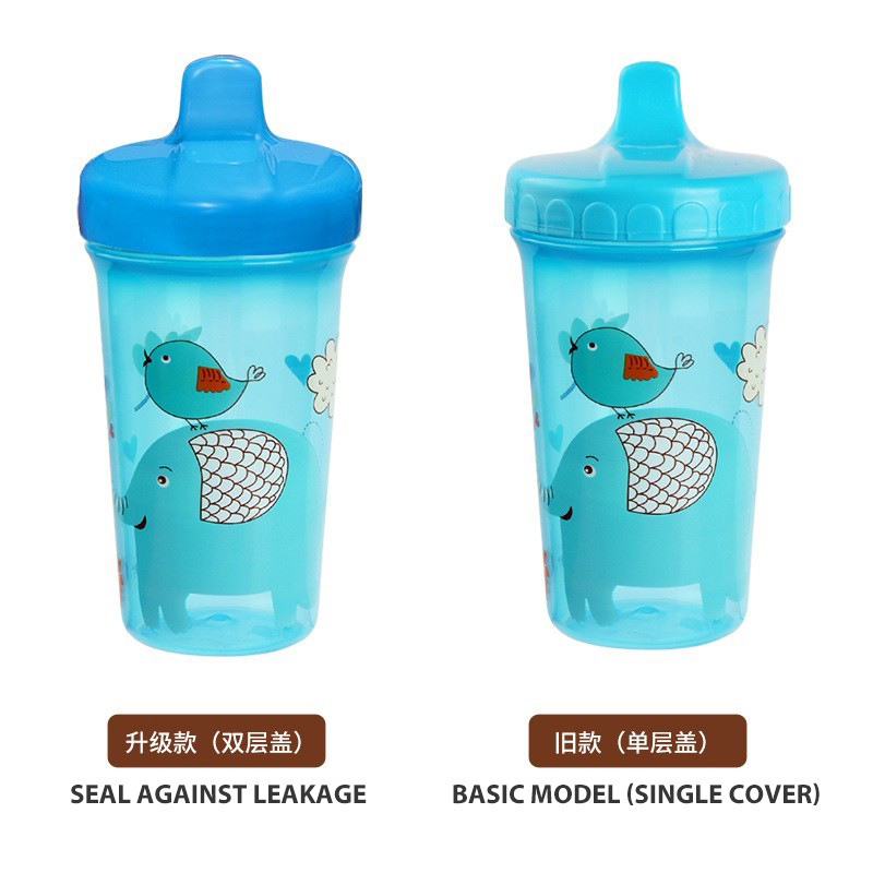 工厂直销 鸭嘴婴儿学饮杯300ml大容量夏季水杯密封防漏 婴儿水杯细节图