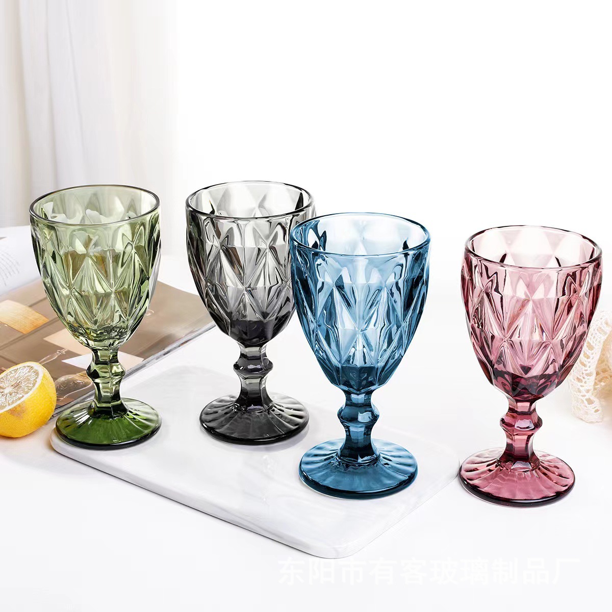 Fruit tea cups for street vending, European retro red wine glasses, white wine glass cups, disposable small white wine glasses, hard plastic small wine glasses, brandy wine glasses