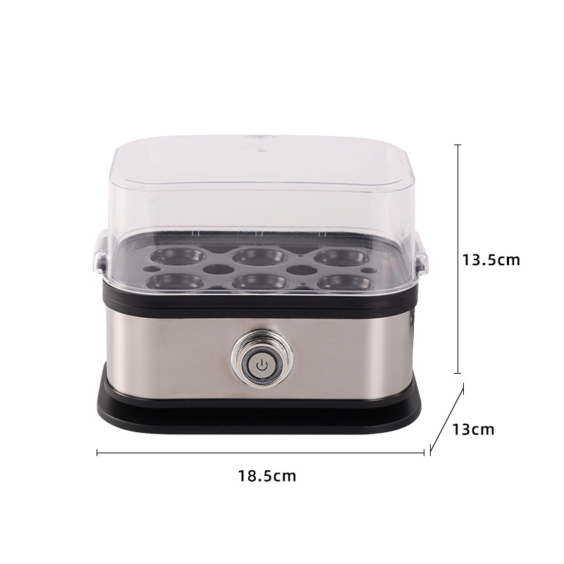 Stainless steel egg cooker, small mini portable egg cooker, kitchen egg steamer, home breakfast machine, multi-functional egg cooker Item Picture