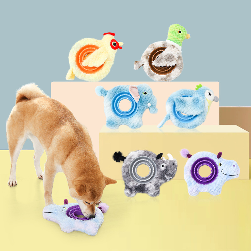 Amazon's best-selling pet product, the TPR multi-functional dog toy, is a teething dog toy in the shape of an animal that makes a sound when it leaks food