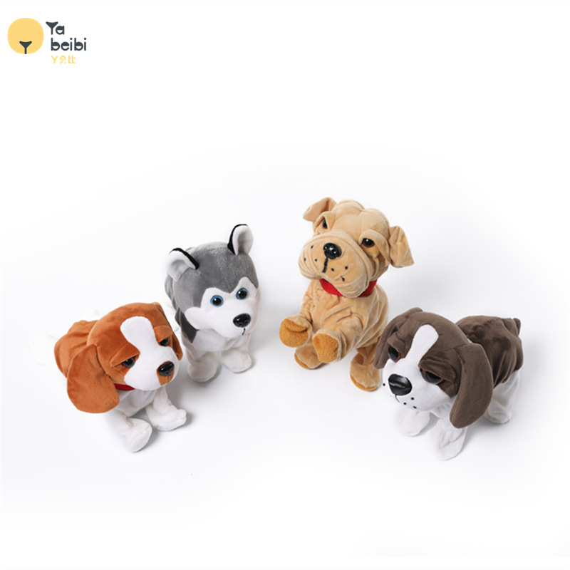 A variety of trendy voice-controlled cute electric dog plush toys, smart interactive companion robot dog Huskies Application Scenario