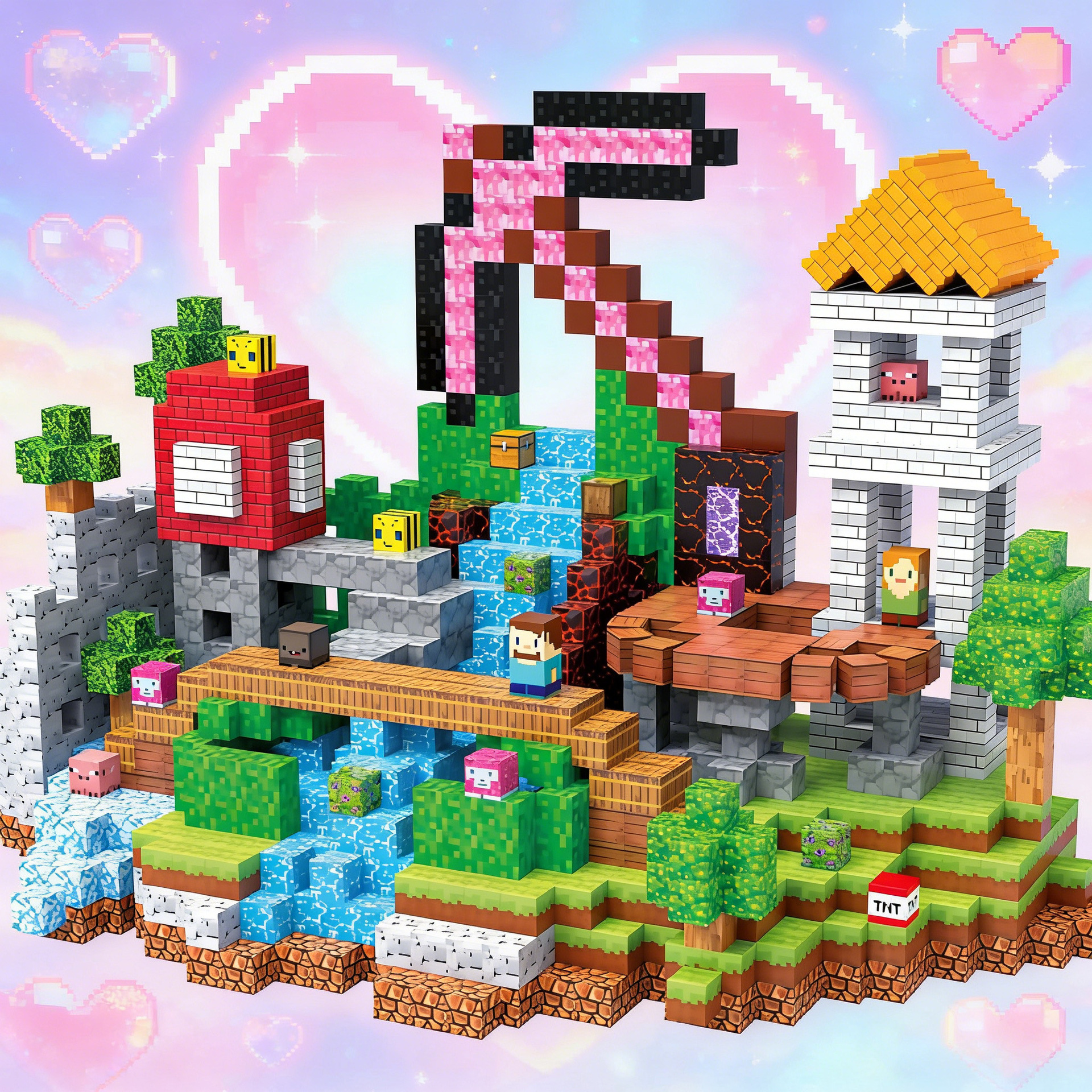 中颗粒积木实物图