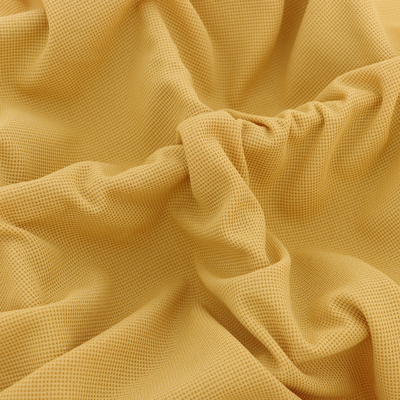 全涤小华夫格面料小方格针织面料卫衣T恤家居服休闲服面料产品图