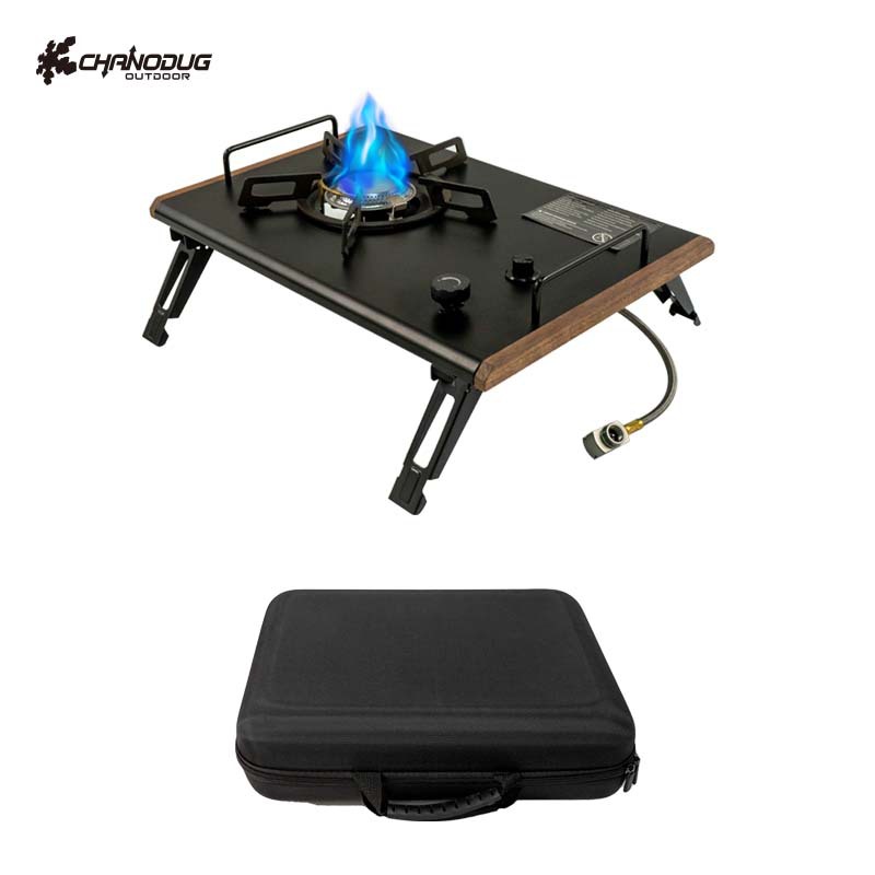 Xanoduji outdoor camping folding and height-adjustable barbecue table detachable IGT multi-functional folding table details Picture