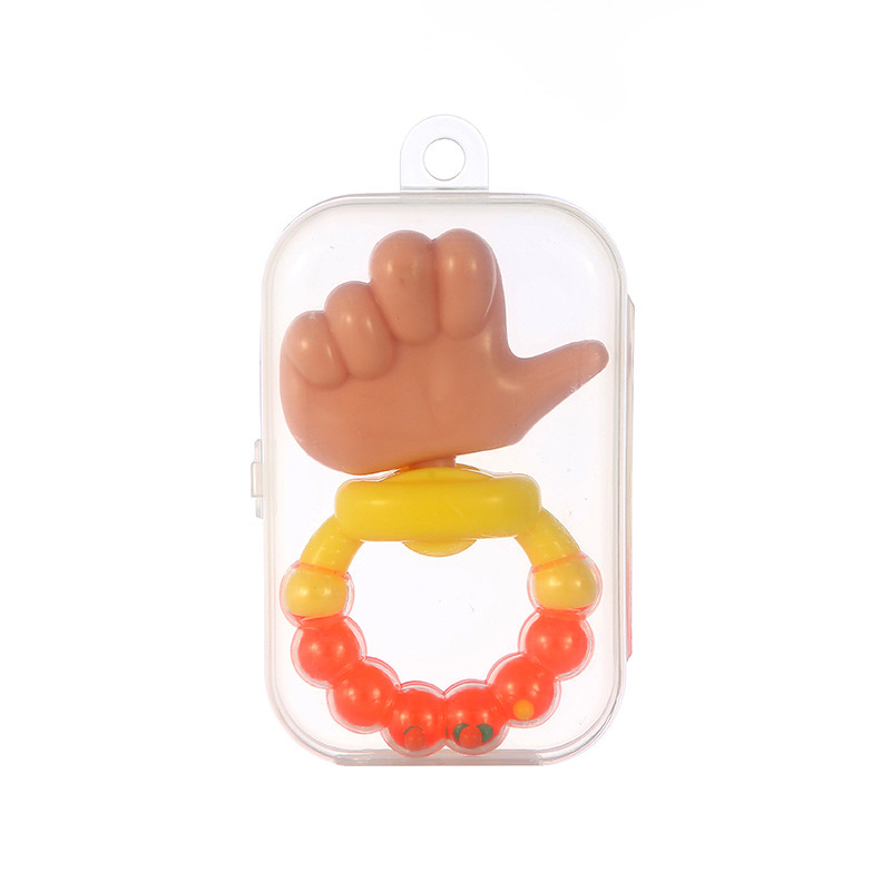 Cross-border children's simulated finger teething rings, rattle toys, wristbands, baby teething and firming devices, food-grade teething sticks Item Picture