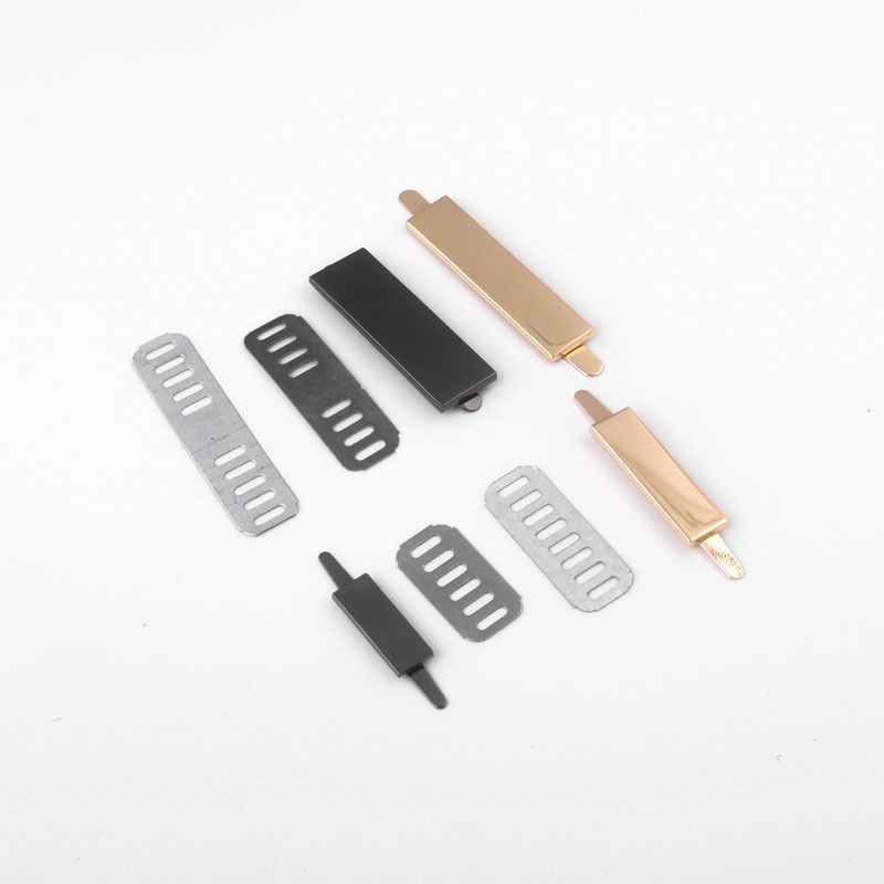 Leather goods, bags, clothing, long blank metal nameplates without LOGO signs Specification drawing