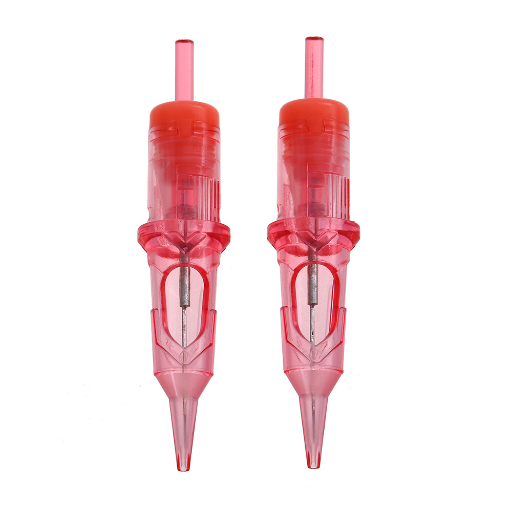 Electric current meter needle, tattoo needle, wild line eyebrow, pink one-piece needle, 5-piece set, tattoo equipment, beauty tools wholesale details Picture