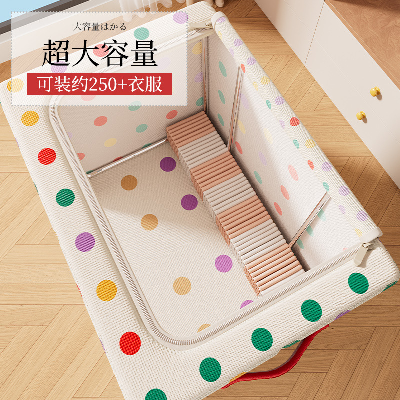 衣服收纳箱大容量家用衣柜衣物被子整理箱可折叠牛津布储物箱神器细节图