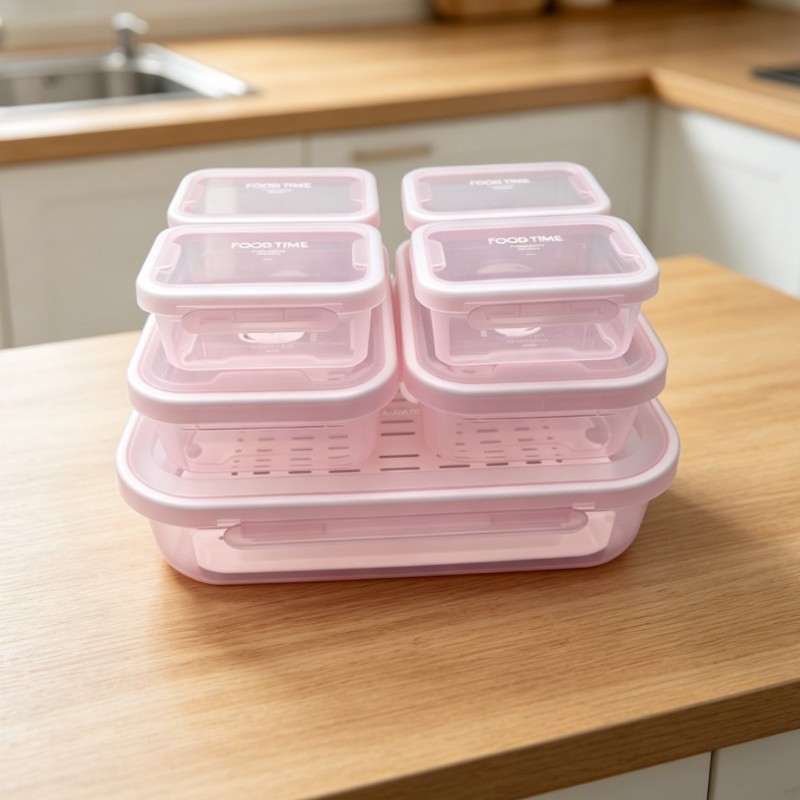 2026 New style rectangular plastic microwave oven sealed box, household refrigerator food storage bento box Application Scenario