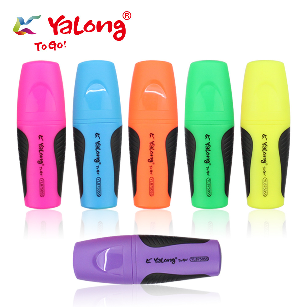 The Yalong top is designed with 12-color highlighters for students or office use, and it comes in a paper box Item Picture