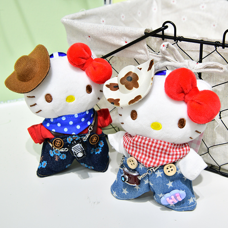 凯蒂猫小挂件可爱hellokitty毛绒公仔玩偶包包挂饰Kitty创意潮品