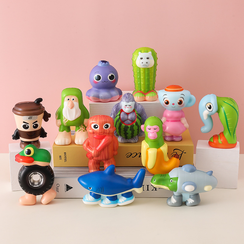 Cross-border best-selling foreign AI Shan Hai Jing Pinching Fun Stress-relieving and venting slow rebound toys children's toys wholesale factory Specification image