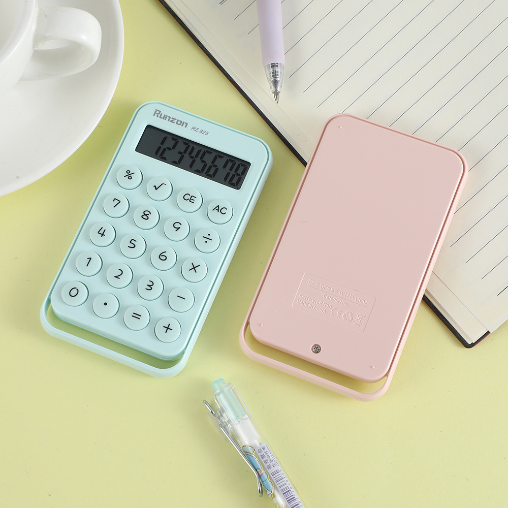 Wholesale of RZ-823 new high-appearance level calculator, mini dopamine color calculator, portable and cute computer details Picture