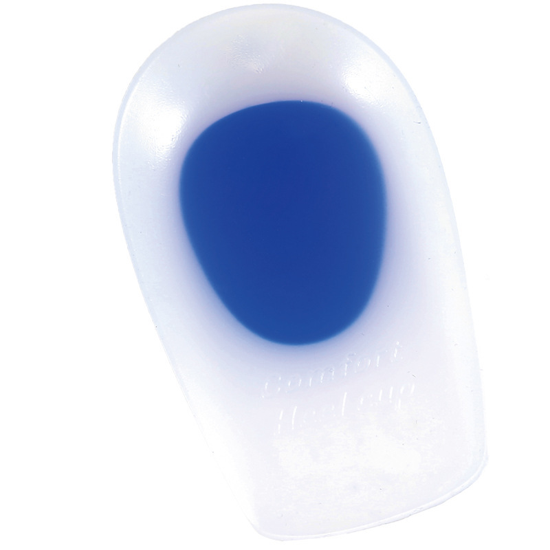 Almohadilla de talón de silicona absorción de choque deportiva transparente plantilla interna de aumento de altura almohadilla de talón en forma de U PU half size heel pad wholesale Item Picture