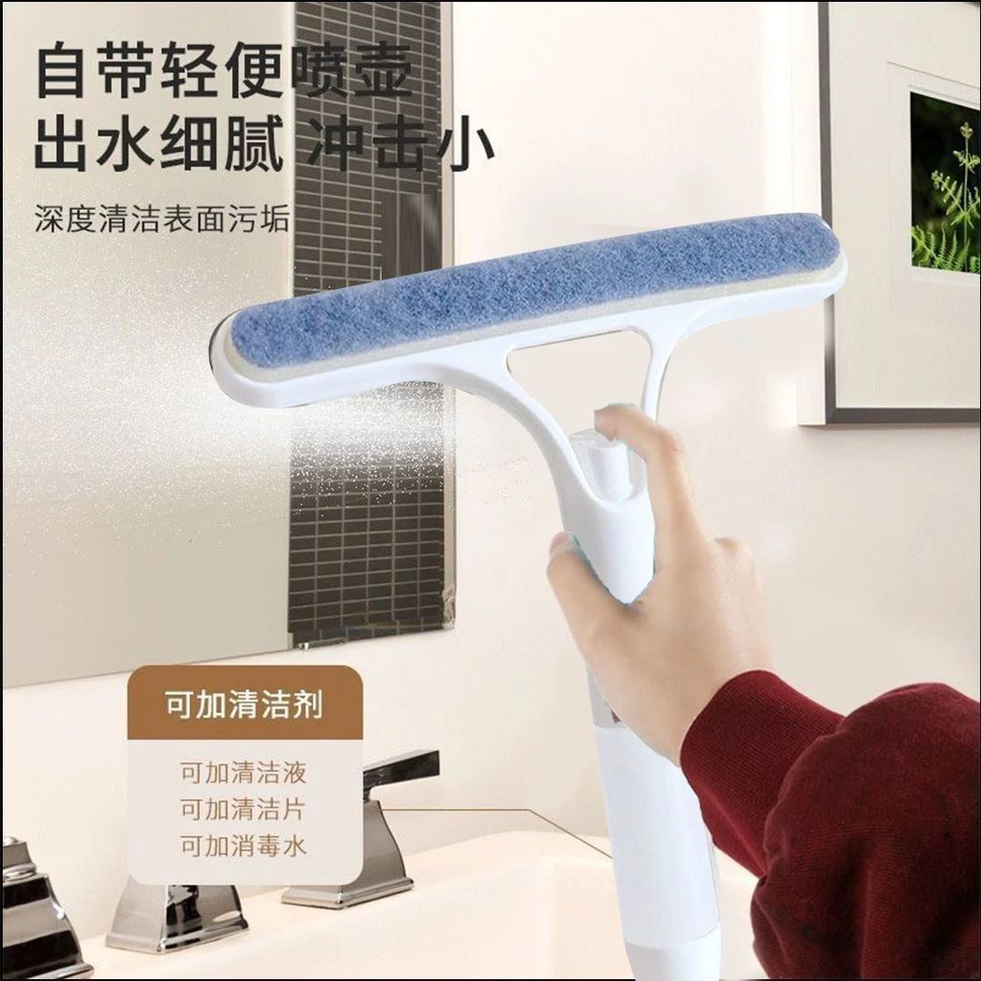 Glass cleaning wonder, household bathroom tools, window wiper, mirror brush, cleaning and cleaning scraper, bathroom scraper Specification image