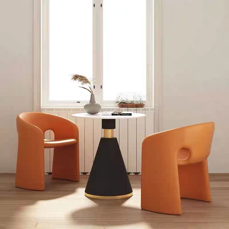 Star Factory wholesals popular Rochburg dining chairs, leisure coffee shop theme restaurant tables and chairs, irregular-shaped modern light luxury creative negotiation dining chairs Application Scenario