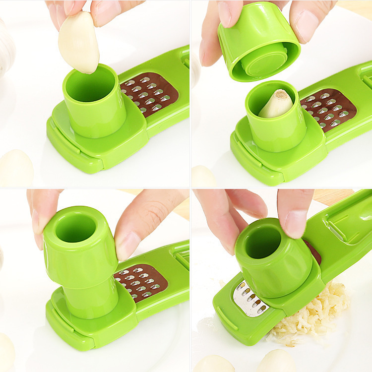 Creative kitchen tools: Household garlic grinder, garlic puree grinder, multi-functional ginger grinder, garlic cutter and garlic press Specification image