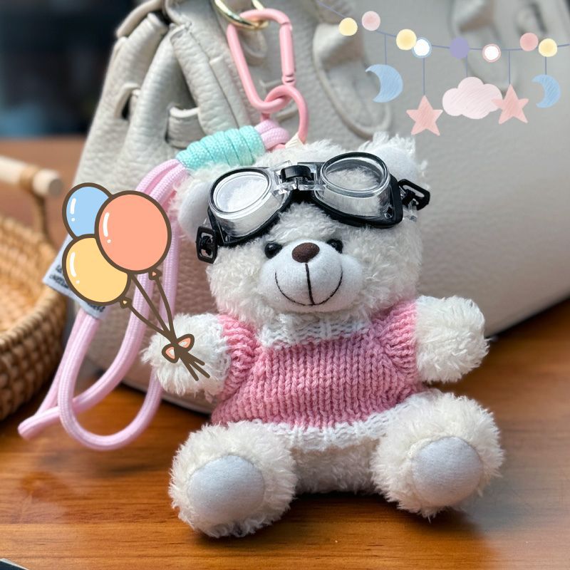 Glasses, teddy bears, plush toys, children's toys, best-selling internet-famous dolls, bags, pendants, diy clothes, dolls Specification image