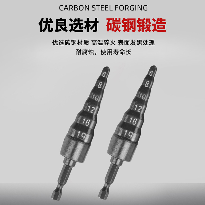 Factory direct sales of hexagonal handle pipe expander, electric drill for drilling, air conditioning copper tube expansion tool, six-in-one pipe expander details Picture