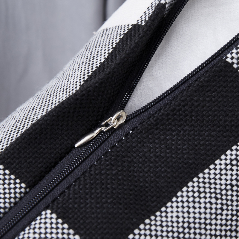 Classic checkered pillowcase, simple high-density linen large checkered pillowcase, pillow, cushion cover, gift wholesale Application Scenario