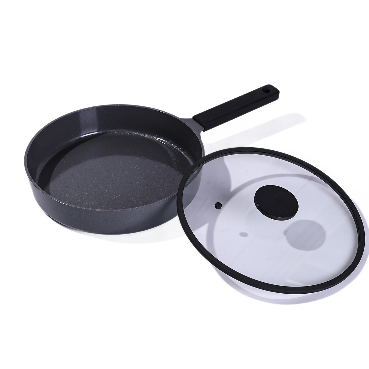 Crossover home acero inoxidable cacerola serie minimalista ligero de lujo antiadherente wok multifunción deep pot set wholesale Item Picture