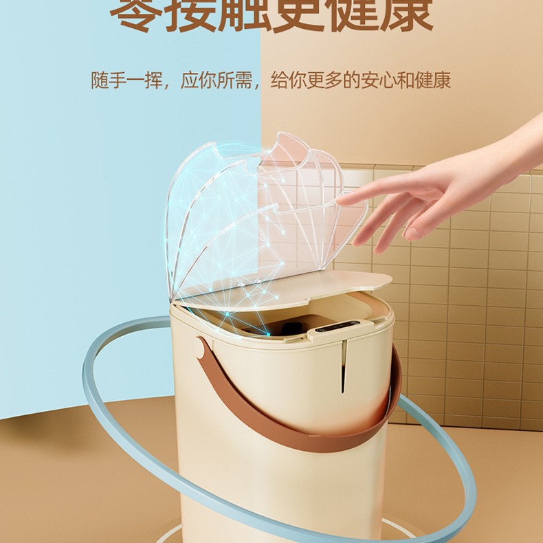 垃圾桶/摇盖式垃圾桶40L/不锈钢垃圾筒/大型垃圾桶/不弯腰垃圾桶细节图