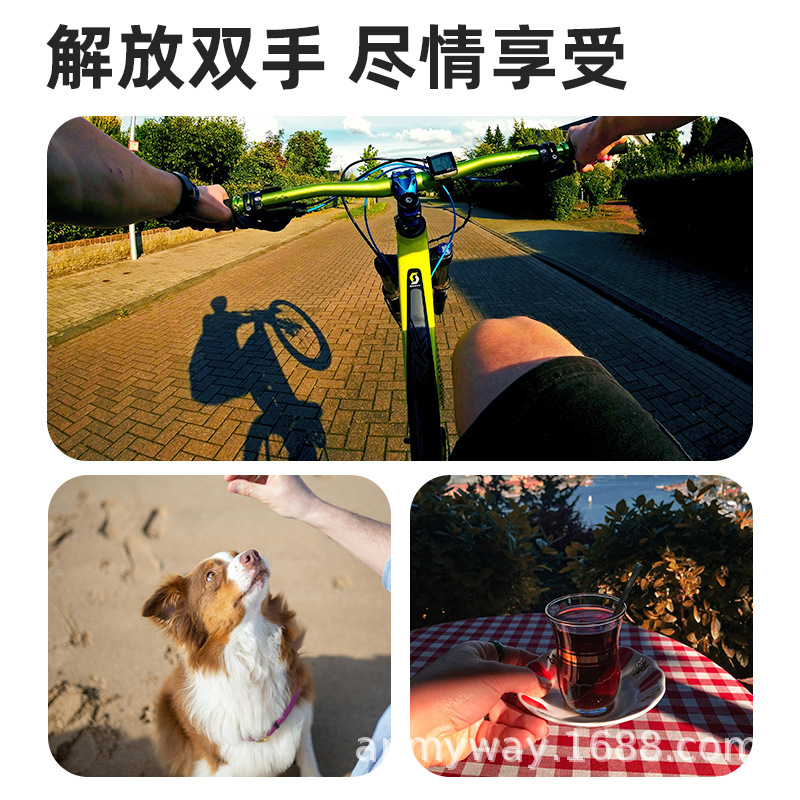 Thumb motion camera, cycling anti-shake recorder, small portable vlgo pocket camera fixed on the chest Application Scenario
