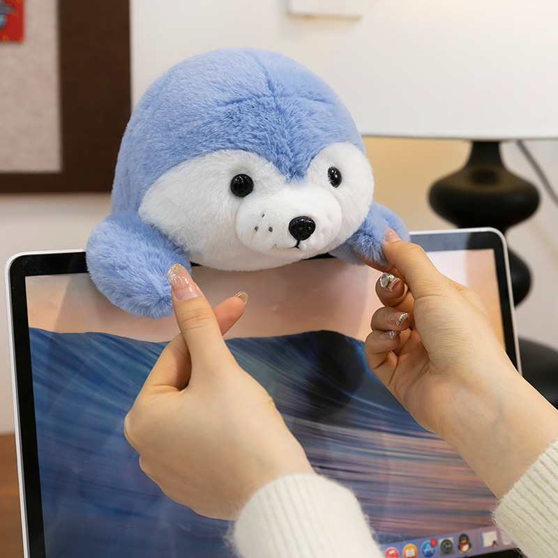 Wholesale of new cute dolphin shark, adorable ocean series plush sea lion figurines, healing dolls and birthday gifts Specification image