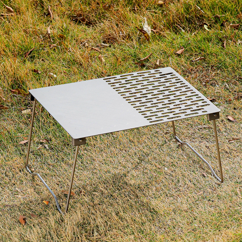 TPJ-64厂家运动户外钛折叠烧烤桌山地野营用品野营折叠桌椅