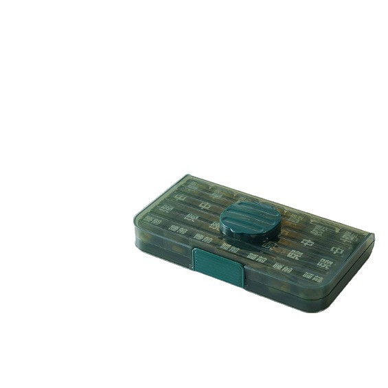 A simple portable medicine box for seven days a week, with large character reminders for taking medicine for three meals a day for the elderly Item Picture