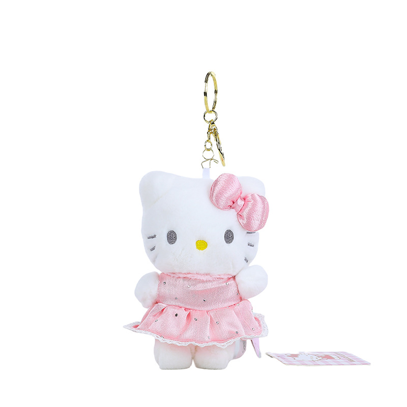 Genuine Sanlio hellokitty plush pendant, kt Hello Kitty doll, keychain, schoolbag pendant Item Picture