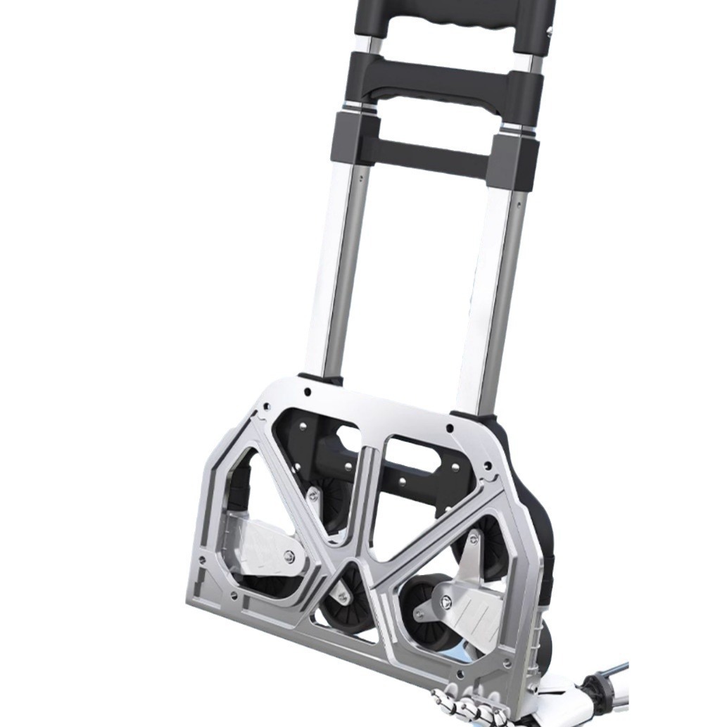 Plegable carro de mano comprar comida para el hogar comprar transporte de carga carrito de equipaje recoger express luz portátil pequeño tirador subir edificio remolque Item Picture