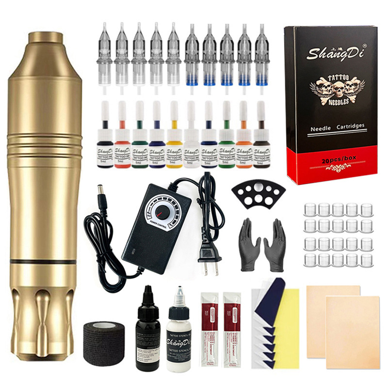 shanilak tattoo pen set, thread cutting and fogging practice tool, motor integrated tattoo machine, beauty tattoo and tattooing equipment wholesale Specification image
