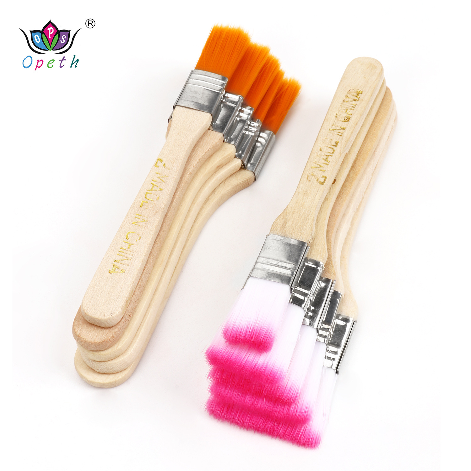 The manufacturer is selling 5 nylon bristle brushes, oil painting brushes, art drawing and graffiti brushes, and student painting tool brushes Specification image