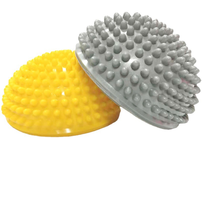 Factory direct sales of innovative pvc durian ball children's sensory integration training equipment, yoga semi-round ball durian ball feet Specification image