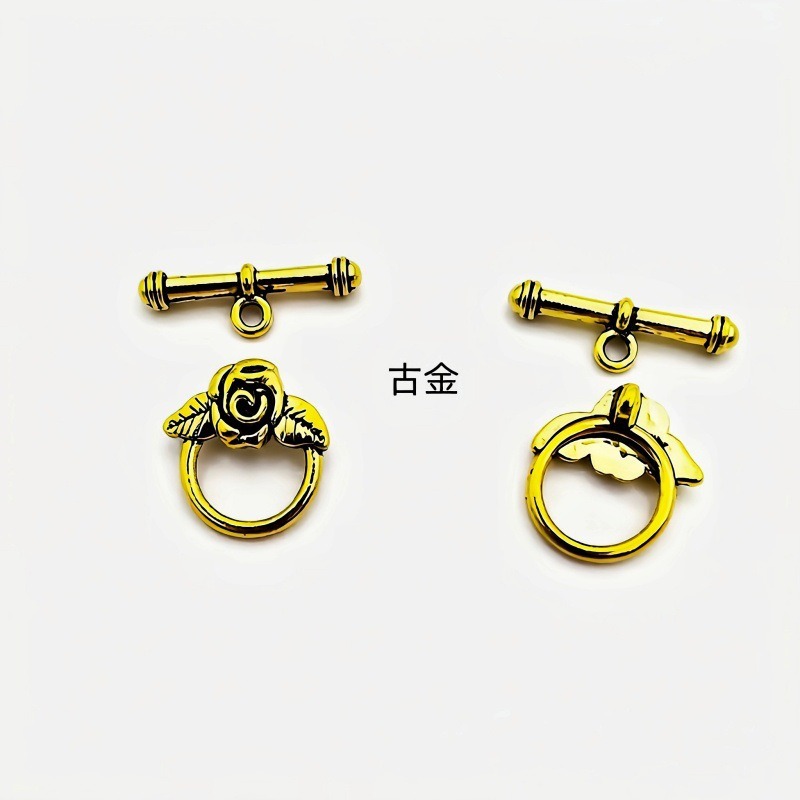 diy zinc alloy jewelry accessories OT buckle, clothing, luggage, bracelet, necklace, rose ring buckle manufacturer wholesale details Picture
