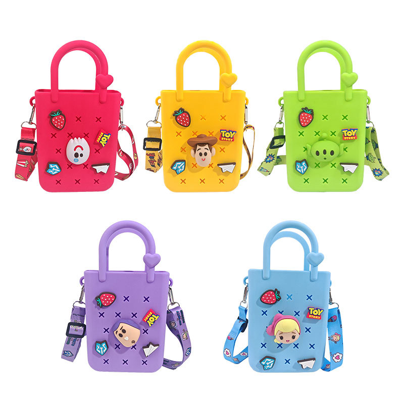 Disney official Toy Story 5 Hole silicone handbag, Buzz Lightyear DIY cartoon cute decoration Item Picture