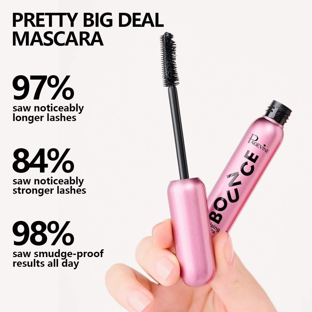 Cross-border PAGE VINE long-lasting and non-staining mascara, Thick and curling mascara, Natural makeup effect, exclusively for export details Picture