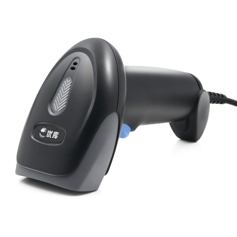 Youku 2D scanner, Bluetooth laser, wireless barcode, supermarket cashier, express delivery, logistics, handheld wired scanner Application Scenario
