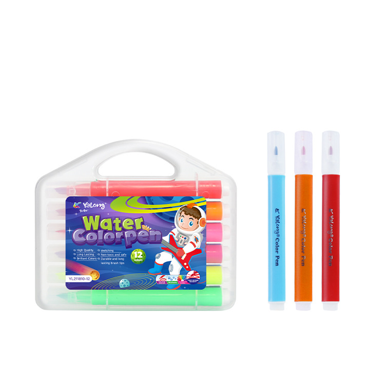 Yalong Cross-border Bestsellers: Durable painting pens, triangular rods, art supplies, watercolor pens, and school stationery