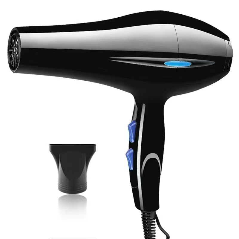 Cross-border hair salon hair dryer, household high-power cold and hot air blower, blue light strong wind force constant temperature dry power generation air dryer Item Picture