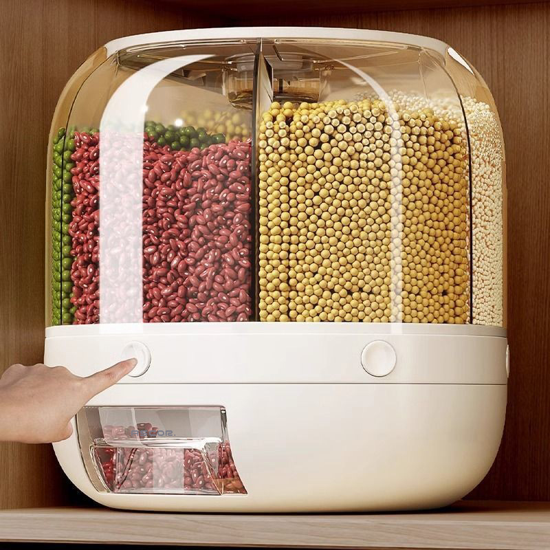 Household sealed cans for grains and cereals, insect-proof and moisture-proof rice jars, food-grade storage containers, and storage boxes details Picture