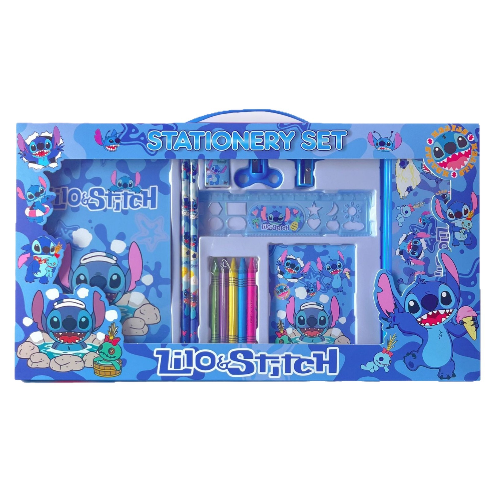 Back-to-school stationery set gift box for primary school students, children's learning supplies hand-held stationery set big gift package Item Picture