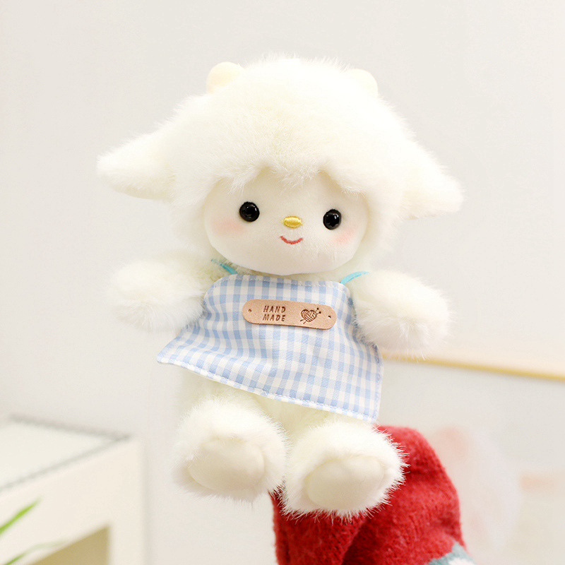"Sheep One Cup Series Set: Cute Little Sheep plush backpack Cup sleeves, children and students' gifts, high appearance level wholesale. Specification image