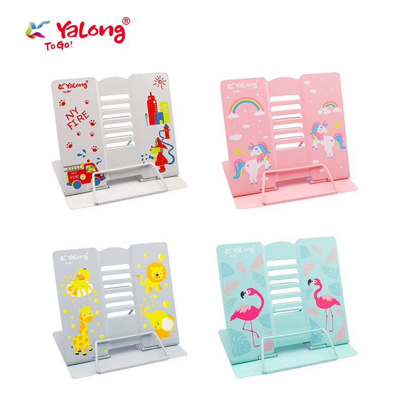 Yalong Cross-border modern metal frame bookshelf reading display board shelf