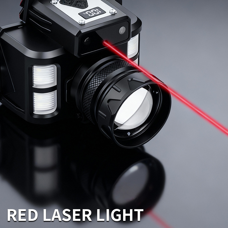 Cross-border 30W LED three-source strong headlamp, long-range anti-glare headlamp for outdoor use, outdoor head-mounted headlamp Application Scenario