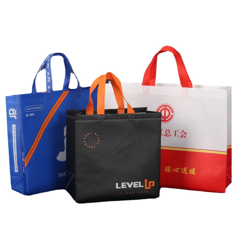 Customized non-woven fabric gift bags, promotional training bags, laminated clothing non-woven fabric bags, custom-made non-woven fabric handbags Item Picture