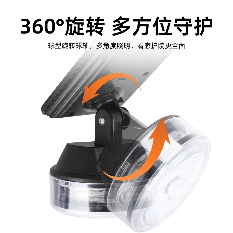 Cross-border new outdoor solar-powered sensor pull wire wall lamp simulation monitoring, no need for charging, large-capacity garden lamp Application Scenario