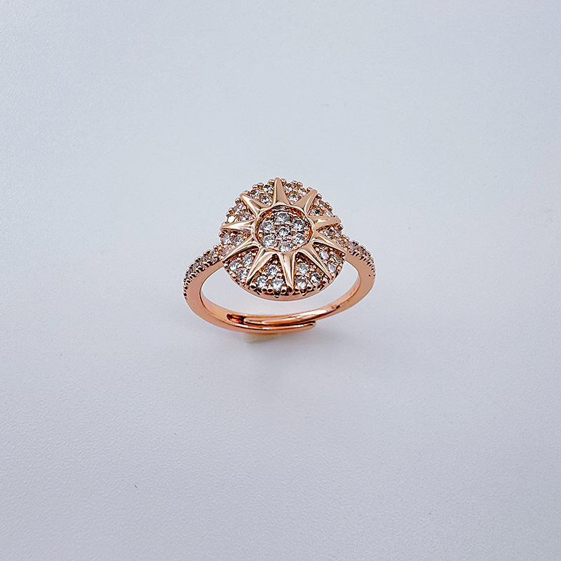 Кольцо с дренажным алмазом в стиле европы и америки Specification image
